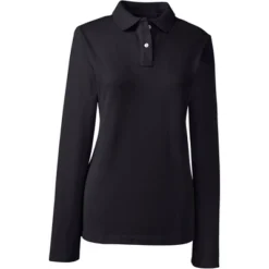 Lands' End School Uniform Women's Long Sleeve Feminine Fit Mesh Polo Shirt -Clothing store GUEST 76a2530c e59a 44b2 b6c6 0653feae3b78
