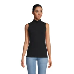 Lands' End Women's Lightweight Jersey Sleeveless Mock -Clothing store GUEST 770de1dc 1a8f 48b2 a21a 1db3705a5865