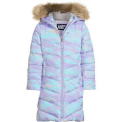 Lands' End Girls Winter Fleece Lined Down Alternative ThermoPlume Coat -Clothing store GUEST 78a34fb0 e066 4cea 908a 12e0ef793d17