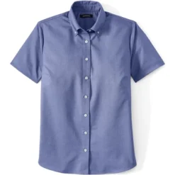 Lands' End School Uniform Girls Short Sleeve Oxford Dress Shirt -Clothing store GUEST 7920e65e 0cca 4a04 be0d 73043be126e0