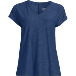 Lands' End Women's Short Sleeve Performance Dolman Top -Clothing store GUEST 7969ee1e 434b 4b3e 9563 ec10d16f9540