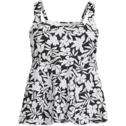Lands' End Women's Flutter Scoop Neck Tankini Top Comfort Adjustable Straps -Clothing store GUEST 7a0be8c8 3ae0 4543 af11 ee892965d31d 1