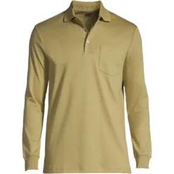 Lands' End Men's Long Sleeve Super Soft Supima Polo Shirt With Pocket -Clothing store GUEST 7ad6fece d6be 462f 8203 ea8224bef917