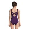 Lands' End Women's Long Slender Carmela Tummy Control Chlorine Resistant Scoop Neck One Piece Swimsuit