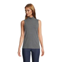 Lands' End Women's Lightweight Jersey Sleeveless Mock -Clothing store GUEST 7b72d1f8 372c 44fb be2a 8f9daa3841a2
