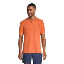 Lands' End Men's Short Sleeve Comfort First Solid Mesh Polo With Pocket -Clothing store GUEST 7c25dafb 53cc 48c8 a467 664e776f9a26