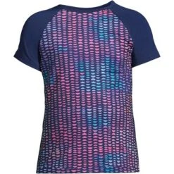 Lands' End Lands' End Girls Graphic Mock Neck UPF 50 Sun Protection Rash Guard -Clothing store GUEST 7c87f753 51d5 419b 94a7 60b5c34d49f3