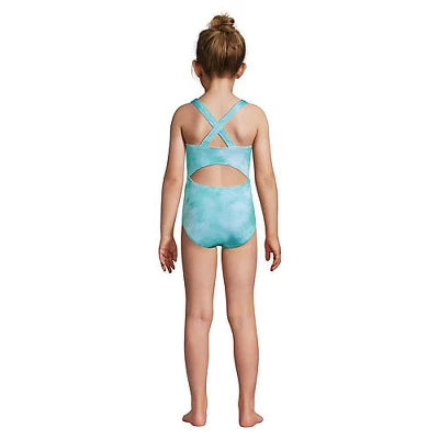 Lands' End Girls Plus Sequin Graphic UPF 50 Tugless One Piece 2 Lands' End Girls Plus Sequin Graphic UPF 50 Tugless One Piece - Image 2