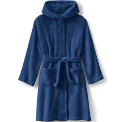 Lands' End Kids Hooded Fleece Solid Robe -Clothing store GUEST 8362164c e76c 4c8b 9793 b48dde36042c
