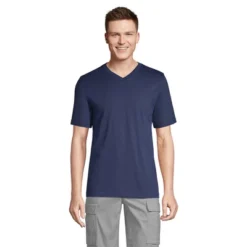 Lands' End Men's Super-T Short Sleeve V-Neck T-Shirt -Clothing store GUEST 841f64d7 43a3 4818 a053 90f46eeefdcb