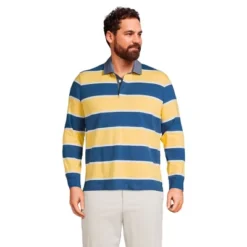 Lands' End Men's Long Sleeve Solid Rugby -Clothing store GUEST 84280301 782a 4425 9c0d 94134c7ef505