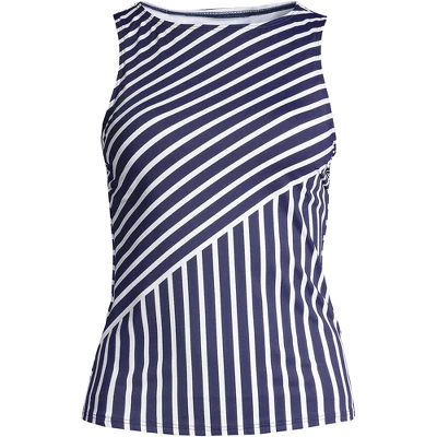 Lands' End Women's High Neck UPF 50 Modest Tankini Top Swimsuit 3 Lands' End Women's High Neck UPF 50 Modest Tankini Top Swimsuit - Image 3