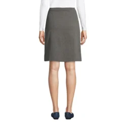 Lands' End Lands' End School Uniform Women's Ponte Button Front Skort