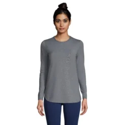 Lands' End Women's Moisture Wicking UPF 50 Sun Long Sleeve Curved Hem Tunic Top -Clothing store GUEST 86c6dd66 e612 4f11 bbf2 d71f23a6a184