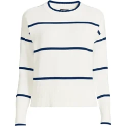 Lands' End Women's Drifter Cotton Easy Fit Crew Neck Sweater -Clothing store GUEST 87596be0 5546 4396 8dc8 ff98ba36541a