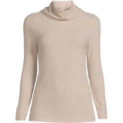 Lands' End Women's Long Sleeve Wide Rib Turtleneck -Clothing store GUEST 8776ae65 06aa 4850 b98a f16265fd399c