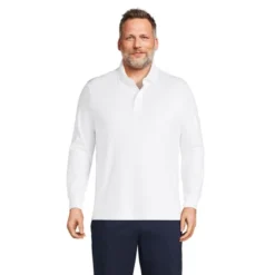 Lands' End Men's Long Sleeve Super Soft Supima Polo Shirt -Clothing store GUEST 87e0bf82 4ca9 4b77 9508 5018296ef955