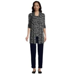 Lands' End Women's Lightweight Jersey Knit Long Cardigan -Clothing store GUEST 8857d982 0512 4ba9 9dc4 67eefbacad51