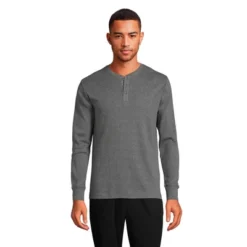 Lands' End Men's Knit Rib Pajama Henley -Clothing store GUEST 89582a9a c2be 477b 890c 3592a9935143