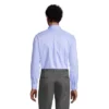 Lands' End School Uniform Men's Long Sleeve No Iron Pinpoint Dress Shirt
