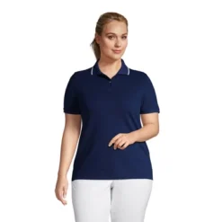 Lands' End Women's Mesh Cotton Short Sleeve Polo Shirt -Clothing store GUEST 8ae470b4 7a9c 4a78 a2a3 a44aca9dc3c7