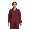 Lands' End Women's Long Sleeve Performance Zip Front Popover