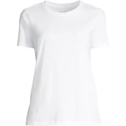 Lands' End Women's Relaxed Supima Cotton Short Sleeve Crewneck T-Shirt -Clothing store GUEST 8b73982e 59d1 4421 ad1d 8edf5423c59b