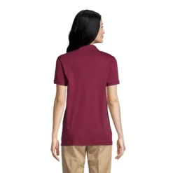 Lands' End School Uniform Women's Short Sleeve Interlock Polo Shirt