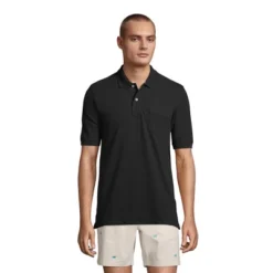 Lands' End Men's Short Sleeve Comfort First Solid Mesh Polo With Pocket -Clothing store GUEST 8d8f8723 bd38 44ba b7a6 8d16a6a6ff8a
