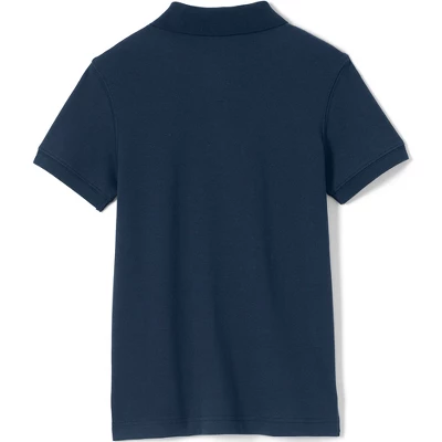 Lands' End School Uniform Kids Short Sleeve Tailored Fit Interlock Polo Shirt 1 Lands' End School Uniform Kids Short Sleeve Tailored Fit Interlock Polo Shirt