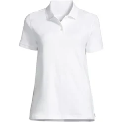 Lands' End School Uniform Women's Short Sleeve Interlock Polo Shirt -Clothing store GUEST 8e1960d3 e10b 48ea a03c 500ce698004c