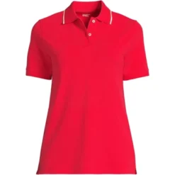 Lands' End Women's Mesh Cotton Short Sleeve Polo Shirt -Clothing store GUEST 8e2193c5 6583 4b9a 9266 585f8e0938aa