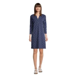 Lands' End Women's Cotton Jersey V-Neck 3/4 Sleeve Swim Cover-up Dress -Clothing store GUEST 8f385d59 852e 4b0d b361 15bc39a33661
