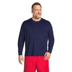 Lands' End Men's Long Sleeve Swim Tee Rash Guard -Clothing store GUEST 8f789987 46d0 46b1 98c1 00c4385e414d