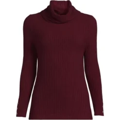 Lands' End Women's Long Sleeve Wide Rib Turtleneck -Clothing store GUEST 8fb3a3fa 1493 4cd7 8767 f56205453f68