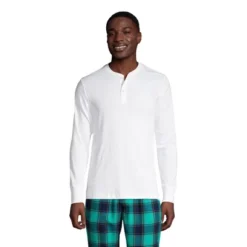 Lands' End Men's Knit Rib Pajama Henley -Clothing store GUEST 90bc2dbd 9478 45ea 8ee8 e29e2f95d858