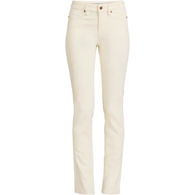 Lands' End Lands' End Women's Tall Recover Mid Rise Straight Leg Blue Jeans 4 Lands' End Lands' End Women's Tall Recover Mid Rise Straight Leg Blue Jeans - Image 4