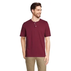 Lands' End Men's Short Sleeve Super-T Henley -Clothing store GUEST 913e45f2 543e 4ad4 bddc 159f2ead12a1