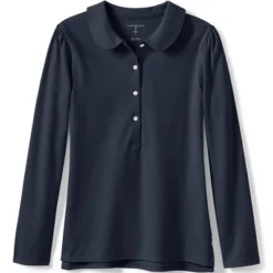 Lands' End Girls Long Sleeve Peter Pan Collar Polo Shirt -Clothing store GUEST 935e7d9c 7028 4ebe 8266 d4a997d2d1ad