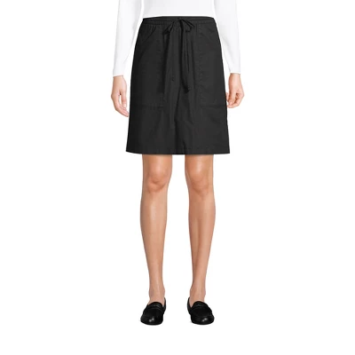 Lands' End Women's High Rise Elastic Waist Pull On Soft Cotton Blend Skort 4 Lands' End Women's High Rise Elastic Waist Pull On Soft Cotton Blend Skort - Image 4