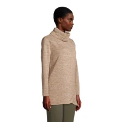 Lands' End Women's Sweater Fleece Tunic Cowl Neck Pullover -Clothing store GUEST 96aa6ede 2aa8 4a11 82a8 5da4022304cc
