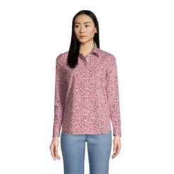 Lands' End Women's Tall No Iron Supima Cotton Long Sleeve Shirt -Clothing store GUEST 97cbb5e3 bfb6 4bce 8ab8 c1b2a7c167dd