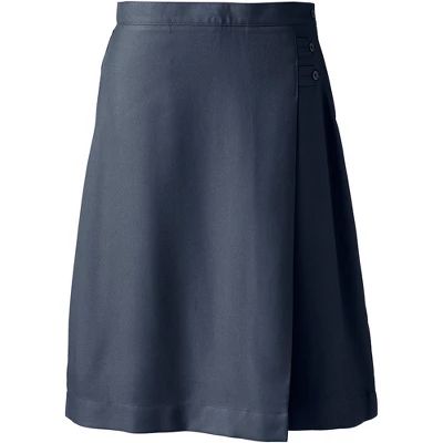 Lands' End School Uniform Girls Solid A-line Skirt Below The Knee 4 Lands' End School Uniform Girls Solid A-line Skirt Below The Knee - Image 4