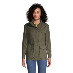 Lands' End Women's Cotton Hooded Jacket With Cargo Pockets -Clothing store GUEST 9994564d 0e96 4673 ac9e 46221c7a6f6b