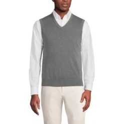 Lands' End Men's Fine Gauge Supima Cotton Sweater Vest -Clothing store GUEST 9aed0295 d4a6 4ca2 a369 3b54e2ac1a73