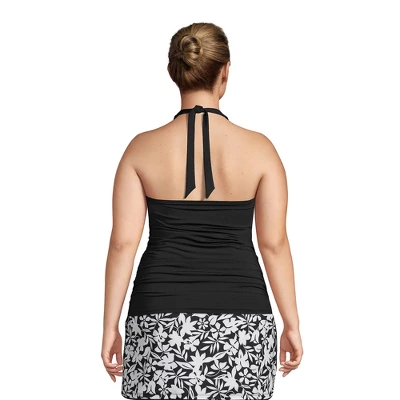 Lands' End Women's Chlorine Resistant Square Neck Halter Tankini Swimsuit Top 1 Lands' End Women's Chlorine Resistant Square Neck Halter Tankini Swimsuit Top