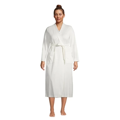 Lands' End Women's Supima Cotton Long Robe 4 Lands' End Women's Supima Cotton Long Robe - Image 4