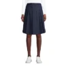 Lands' End Lands' End School Uniform Women's Poly-Cotton Box Pleat Skirt Top Of Knee