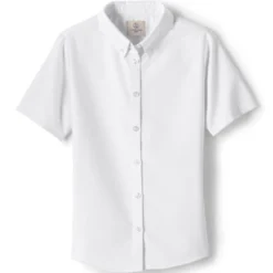 Lands' End School Uniform Girls Short Sleeve Oxford Dress Shirt -Clothing store GUEST 9dcbd69b 48f8 44a7 b6ed a1ca4fd28741