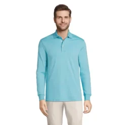 Lands' End Men's Long Sleeve Super Soft Supima Polo Shirt -Clothing store GUEST 9e5b34fd 90c6 4ba2 9344 32e3e8fe355d